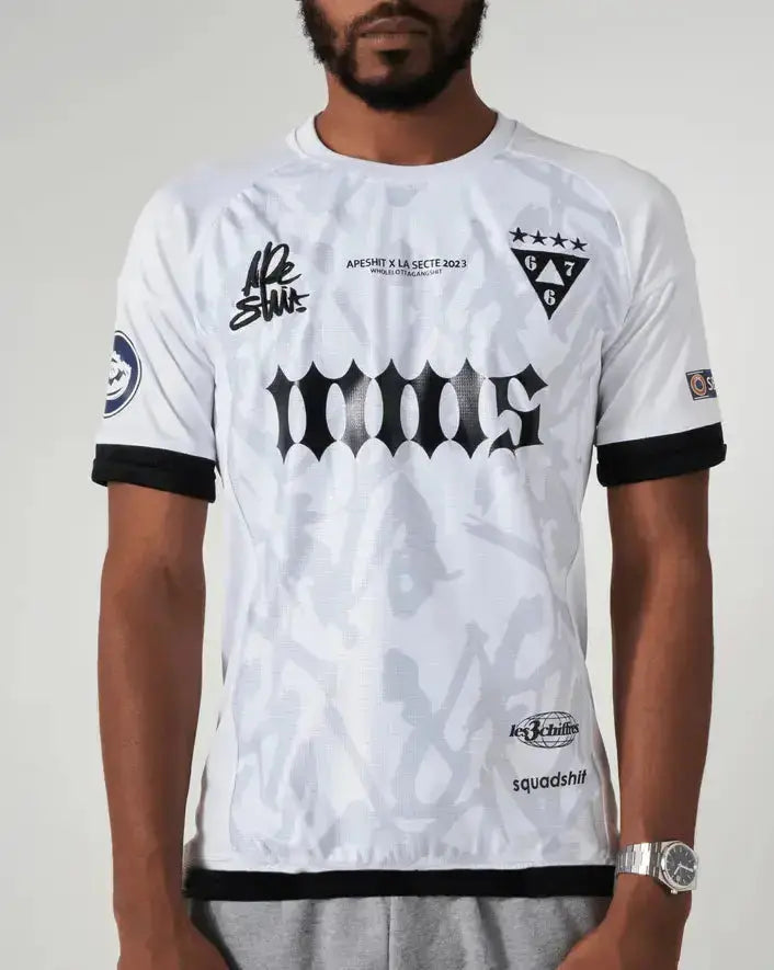 MAILLOT "APESHIT X LA SECTE" EDITION BLANC