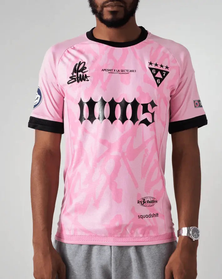 MAILLOT "APESHIT X LA SECTE" EDITION ROSE
