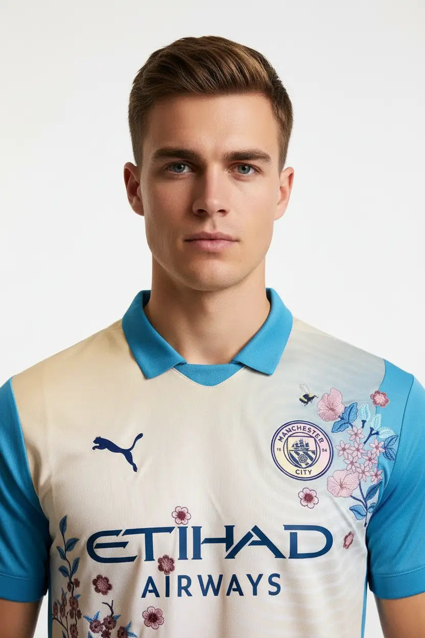 MAILLOT MANCHESTER CITY CUSTOM BRODÉ   All2Jersey