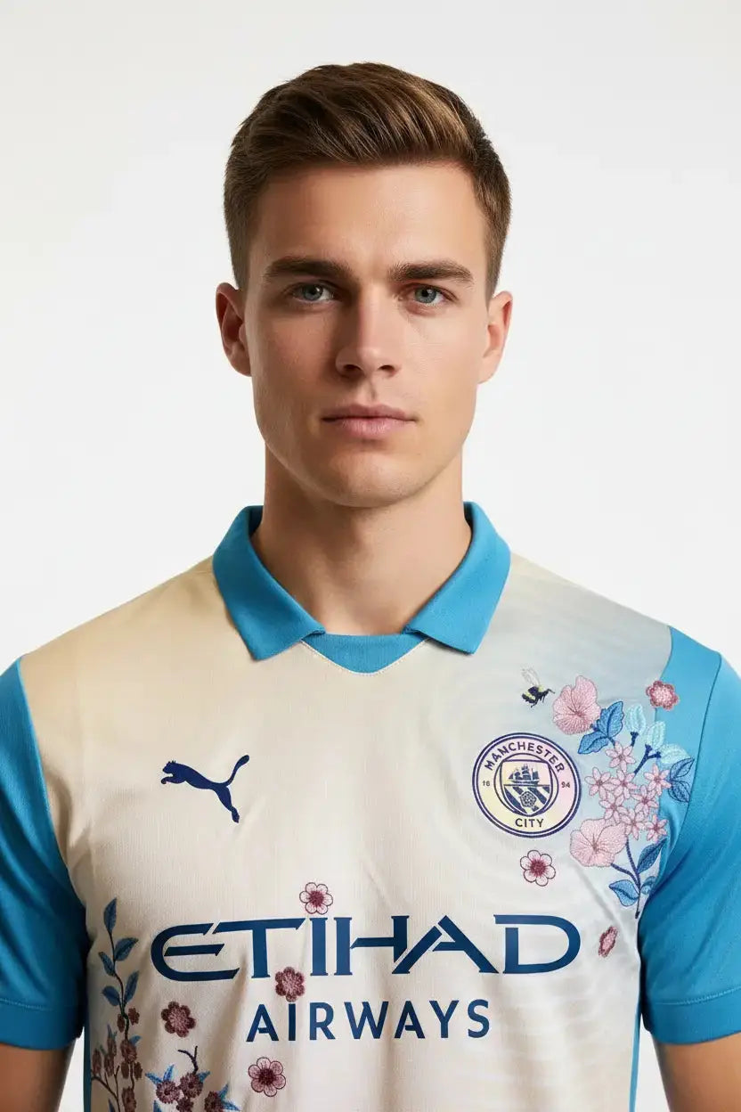 MAILLOT MANCHESTER CITY CUSTOM BRODÉ   All2Jersey