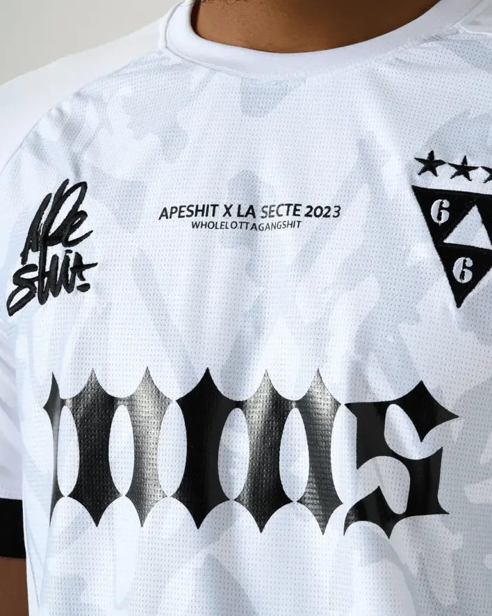 MAILLOT "APESHIT X LA SECTE" EDITION BLANC All2Jersey