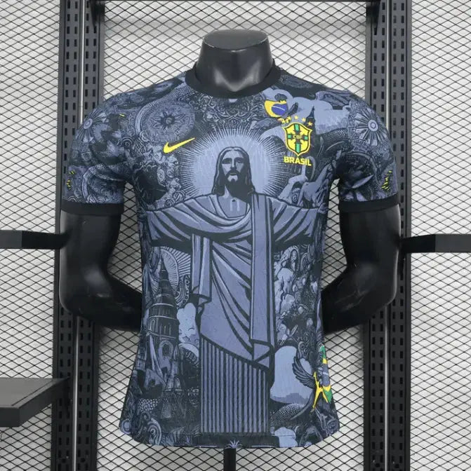 Schwarzes Brasilien-Edition-Trikot